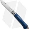 Opinel No 8 Trekking Stainless Steel Folding Knife Blue Oak (3.25" Satin) -Knives Shop opinel n 08 blue fixed