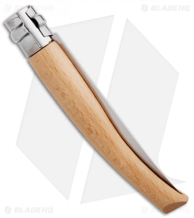 Opinel Knives No 8 Slim Stainless Steel Folding Knife Beechwood (3.12" Satin) #8 4 Opinel Knives No 8 Slim Stainless Steel Folding Knife Beechwood (3.12" Satin) #8 - Image 2