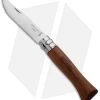 Opinel Knives No. 6 Stainless Steel Knife Walnut (2.9" Satin) #6 SS