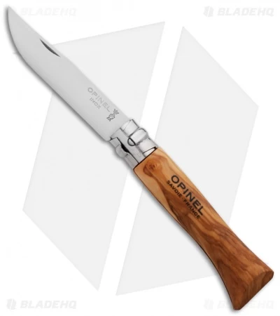 Opinel Knives No. 6 Stainless Steel Knife Olivewood (2.9" Satin) #6 SS 3 Opinel Knives No. 6 Stainless Steel Knife Olivewood (2.9" Satin) #6 SS