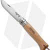 Opinel Knives No. 8 Trekking Stainless Steel Knife Beechwood (3.25" Satin) #8 SS -Knives Shop opinel op01321 trekking beech