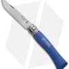 Opinel Knives No. 7 Stainless Steel Knife Blue Beechwood (3" Satin) #7 SS -Knives Shop opinel op01424 beech blue