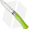 Opinel Knives No. 7 Stainless Steel Knife Green Beech Wood (3.06" Satin) #7 SS 1 Opinel Knives No. 7 Stainless Steel Knife Green Beech Wood (3.06" Satin) #7 SS -Knives Shop opinel op01425 lime green