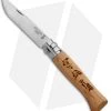 Opinel No. 8 Stainless Steel Folding Knife Oak (3.25" Satin) #8 SS Trout -Knives Shop opinel op01625 oak fish