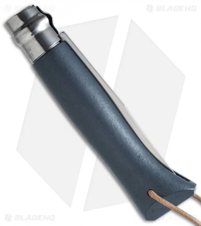 Opinel No 8 Trekking Stainless Steel Folding Knife Slate + Leather (3.25" Satin) 4 Opinel No 8 Trekking Stainless Steel Folding Knife Slate + Leather (3.25" Satin) - Image 2