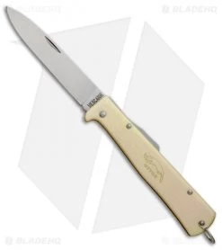 Otter Mercator Lockback Folding Knife Brass (3.5" Satin) CS