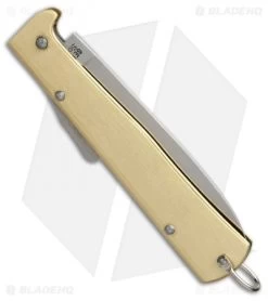 Otter Mercator Lockback Folding Knife Brass (3.5" Satin) CS 7 Otter Mercator Lockback Folding Knife Brass (3.5" Satin) CS -Knives Shop otter mercator brass cs L154B BHQ 48892 er side
