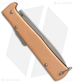 Otter Mercator Lockback Folding Knife Copper (3.5" Satin) CS -Knives Shop otter mercator copper cs OTT10626 BHQ 48890 er side