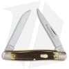 Queen Cutlery Muskrat Traditional Pocket Knife 3.5" Torched Stag KD66S -Knives Shop queen cutlery muskrat torched stag BP 29137 jr