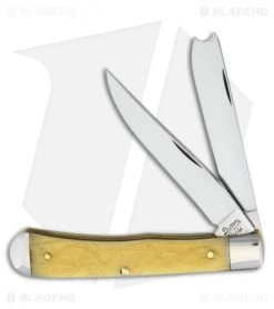 Queen Cutlery Queen City Trapper Pocket Knife 3.25" Antique Bone KD19AJW