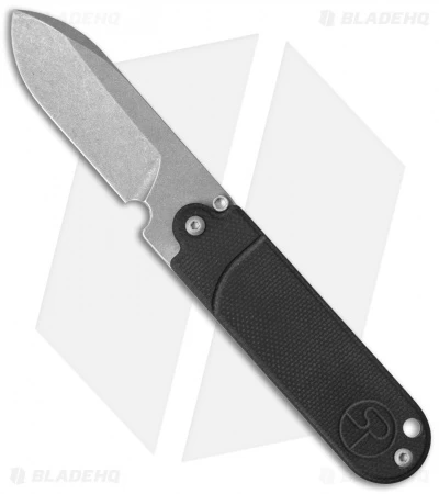 Serge Panchenko Bean Flipper Black G-10 (2" Tumbled) 3 Serge Panchenko Bean Flipper Black G-10 (2" Tumbled)