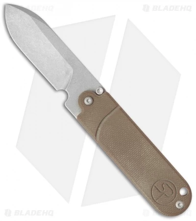 Serge Panchenko Bean Flipper Coyote G-10 (2" Tumbled) 3 Serge Panchenko Bean Flipper Coyote G-10 (2" Tumbled)
