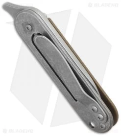 Serge Panchenko Bean Flipper Coyote G-10 (2" Tumbled) 7 Serge Panchenko Bean Flipper Coyote G-10 (2" Tumbled) -Knives Shop sp bean coyote g10 side cm